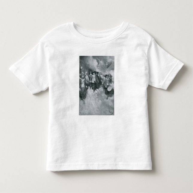 T-shirt Pour Les Tous Petits Le Burning de Jamestown (Devant)