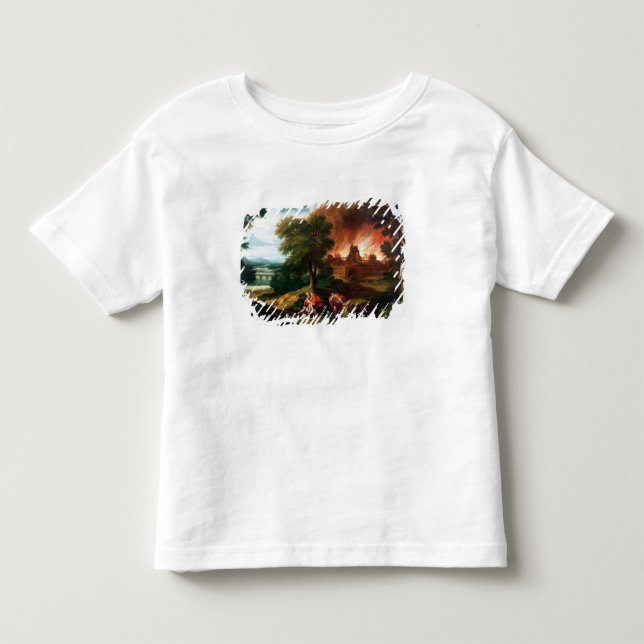 T-shirt Pour Les Tous Petits Le Burning de Troie (Devant)