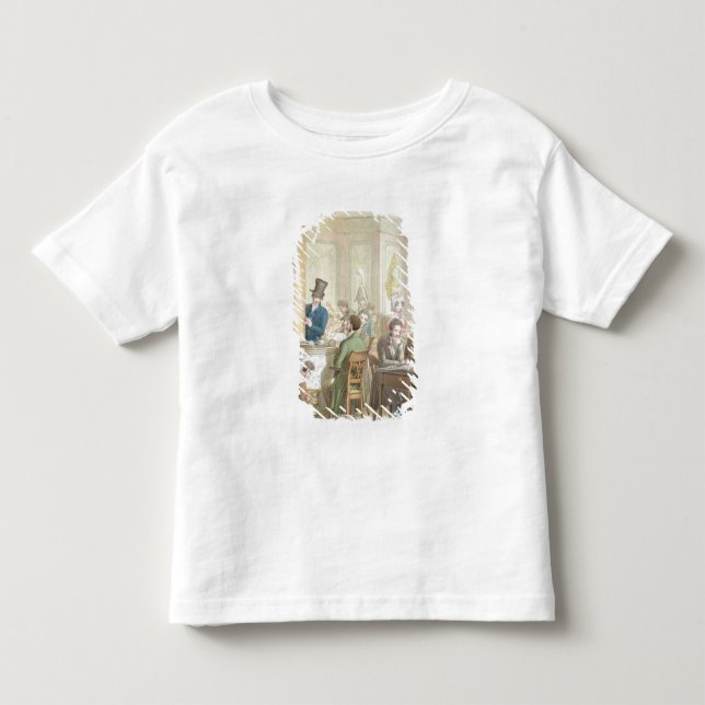 T-shirt Pour Les Tous Petits Le café de Commerce, du 'tableau De Paris (Devant)