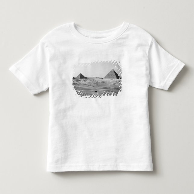 T-shirt Pour Les Tous Petits Le Caire Égypte, Pyramides de Gizeh (Devant)