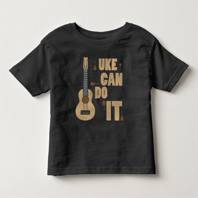 T-shirt Pour Les Tous Petits Le calembour Uke d'Ukelele peut le faire Hawaïen (Devant)
