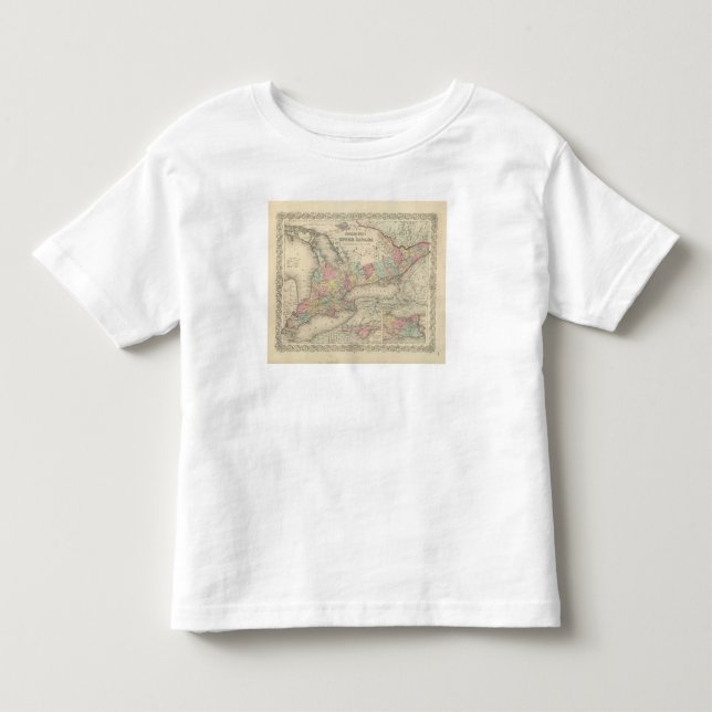 T-shirt Pour Les Tous Petits Le Canada supérieur (Devant)