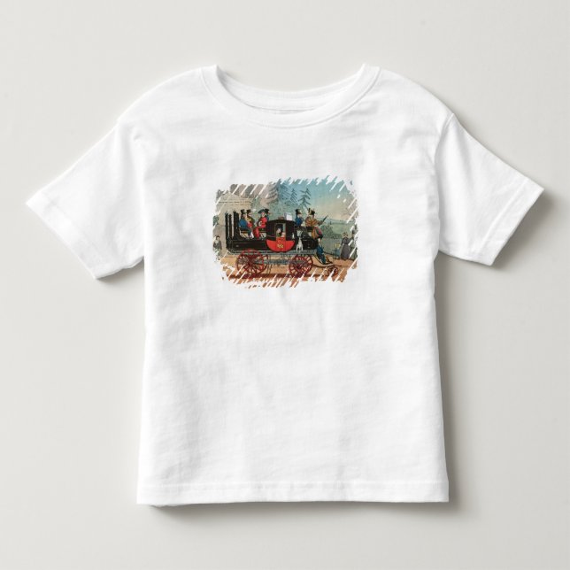 T-shirt Pour Les Tous Petits Le car de vapeur (Devant)