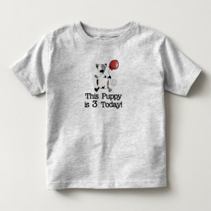 T-shirt Pour Les Tous Petits Le chiot est l'anniversaire 3