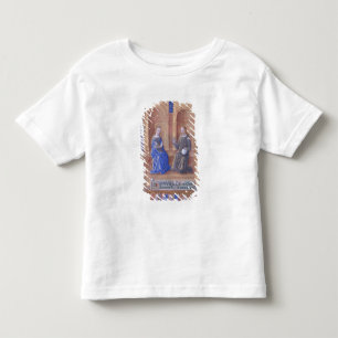 T-shirt Pour Les Tous Petits Le Christ et Vierge Marie couronnée