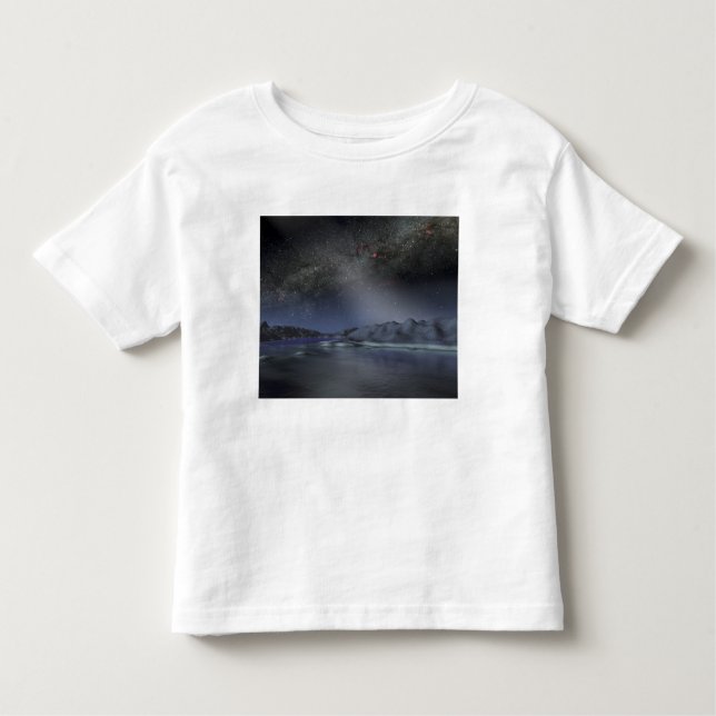 T-shirt Pour Les Tous Petits Le ciel nocturne d'une hypothétique planète alien  (Devant)