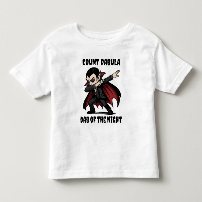 T-shirt Pour Les Tous Petits Le comte Dabula dabs pendant la nuit (Devant)
