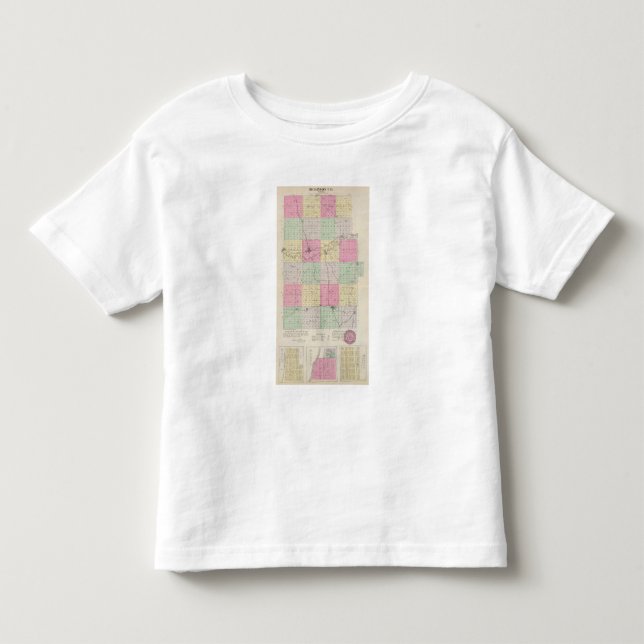 T-shirt Pour Les Tous Petits Le comté de Dickinson, le Kansas (Devant)