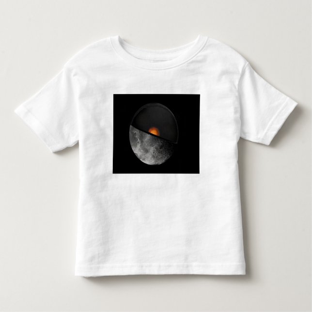T-shirt Pour Les Tous Petits Le concept de l'artiste montrant un noyau interne  (Devant)