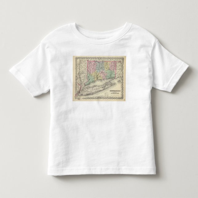 T-shirt Pour Les Tous Petits Le Connecticut (Devant)