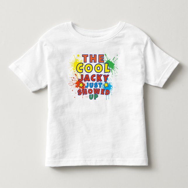 T-shirt Pour Les Tous Petits Le Cool Kid, vient de venir. (Devant)