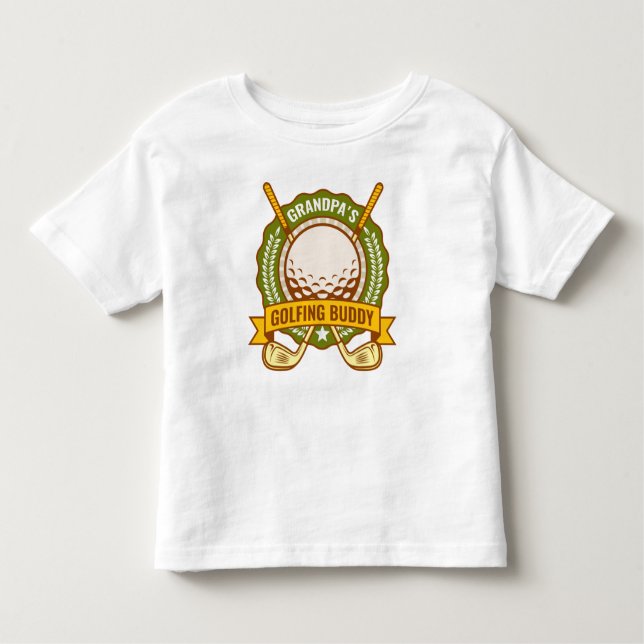 T-shirt Pour Les Tous Petits Le copain de golf de grand-père (Devant)