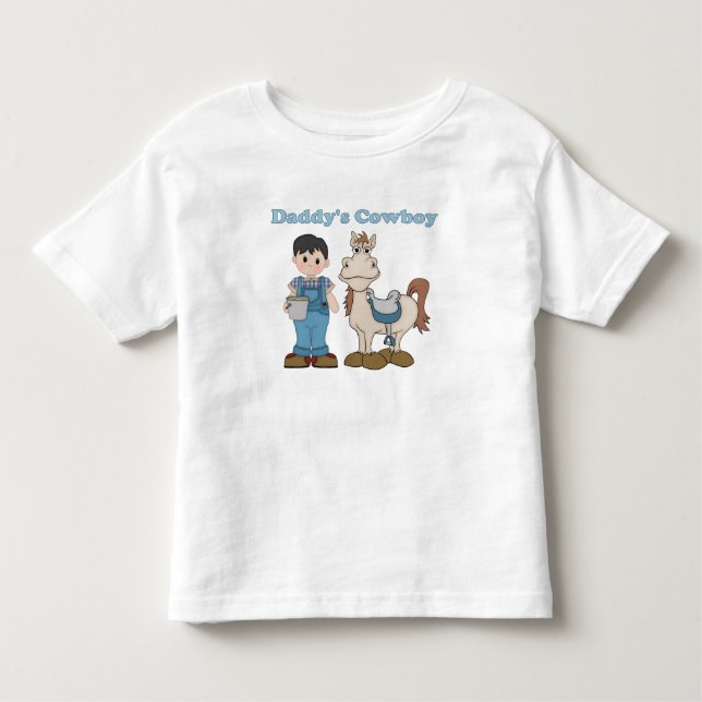 T-shirt Pour Les Tous Petits Le cowboy de papa (Devant)
