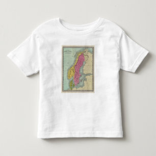 T-shirt Pour Les Tous Petits Le Danemark Suède et la Norvège
