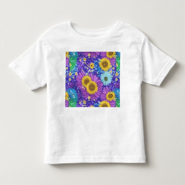 T-shirt Pour Les Tous Petits Le design floral de Christina (Devant)