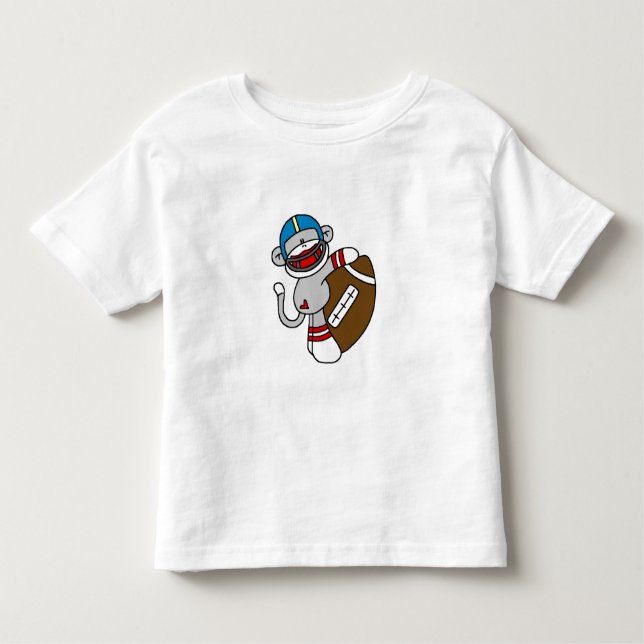 T-shirt Pour Les Tous Petits Le football de singe de chaussette (Devant)
