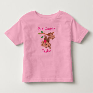 T-shirt Pour Les Tous Petits Le garçon personnalisé, fille Monkeys le grand