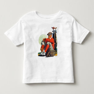 T-shirt Pour Les Tous Petits Le golfeur a continué l'attente
