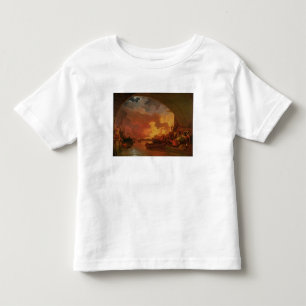 T-shirt Pour Les Tous Petits Le grand feu de Londres, c.1797 (huile sur la