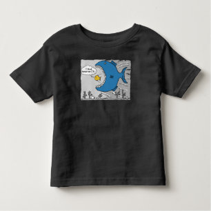 T-shirt Pour Les Tous Petits Le gros poisson sur le point de manger un poisson