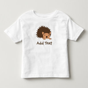 T-shirt Pour Les Tous Petits Le hérisson fait sur commande badine le dessus