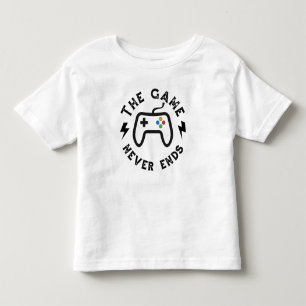 T-shirt Pour Les Tous Petits Le jeu ne se termine jamais