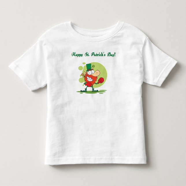 T-shirt Pour Les Tous Petits Le jour de St Patrick heureux (Devant)
