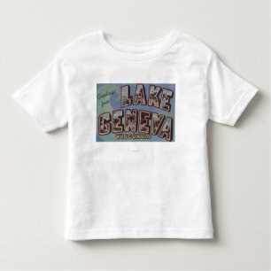 T-shirt Pour Les Tous Petits Le Lac Léman, le Wisconsin - grandes scènes de