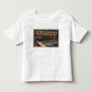 T-shirt Pour Les Tous Petits Le lac Tahoe, CA - vue de loge de station de