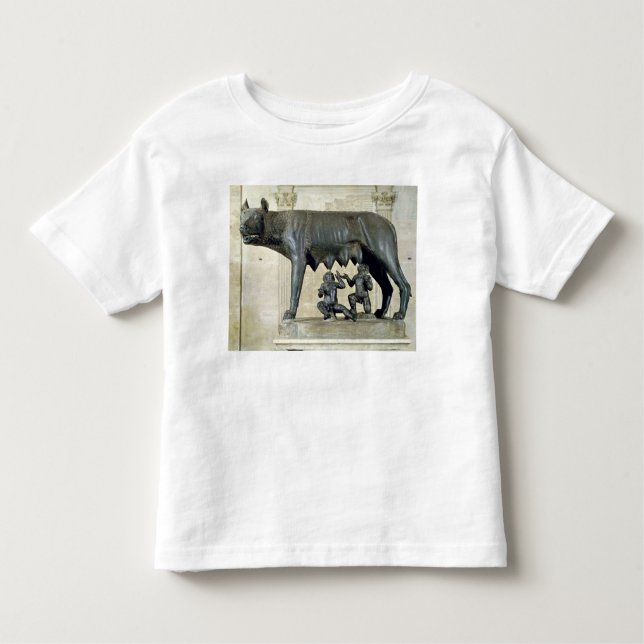 T-shirt Pour Les Tous Petits Le -Loup de Capitoline (Devant)