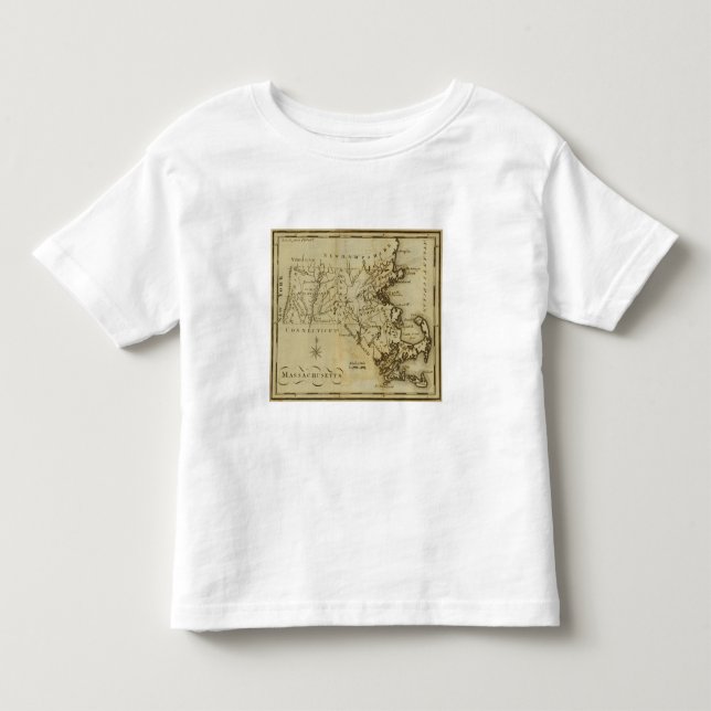 T-shirt Pour Les Tous Petits Le Massachusetts 3 (Devant)