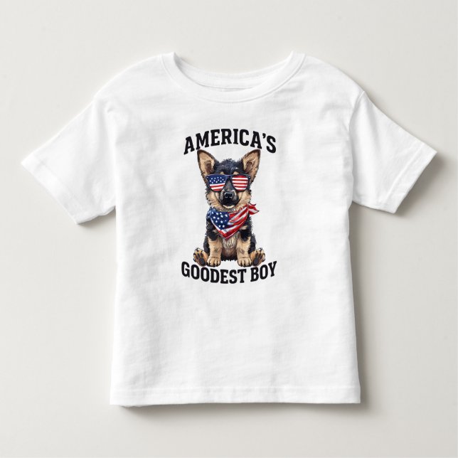 T-shirt Pour Les Tous Petits Le meilleur berger d'Amérique (Devant)