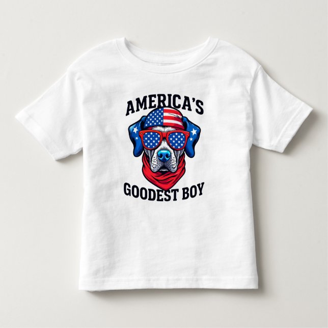 T-shirt Pour Les Tous Petits Le meilleur chien des États-Unis (Devant)