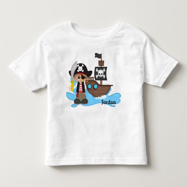 T-shirt Pour Les Tous Petits Le mignon pirate garçon (Devant)