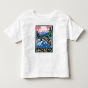 T-shirt Pour Les Tous Petits Le Montana -- Grande scène de pêche de CountryFly