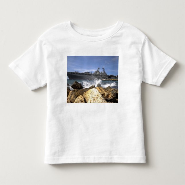 T-shirt Pour Les Tous Petits Le navire d'assaut amphibie USS Kearsarge (Devant)