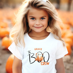 T-shirt Pour Les Tous Petits Le nom de l'équipage du Boo Modern Halloween Toddl