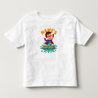 T-shirt Pour Les Tous Petits Le nom du garçon est Xe anniversaire customisé