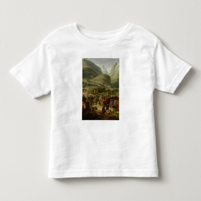 T-shirt Pour Les Tous Petits Le passage de déplacement de St Bernard d'armée (Devant)