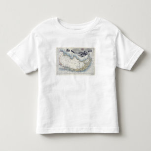 T-shirt Pour Les Tous Petits Le Patagonia, d'une série de cartes du monde a