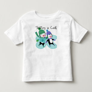 T-shirt Pour Les Tous Petits Le patinage de pingouins est frais