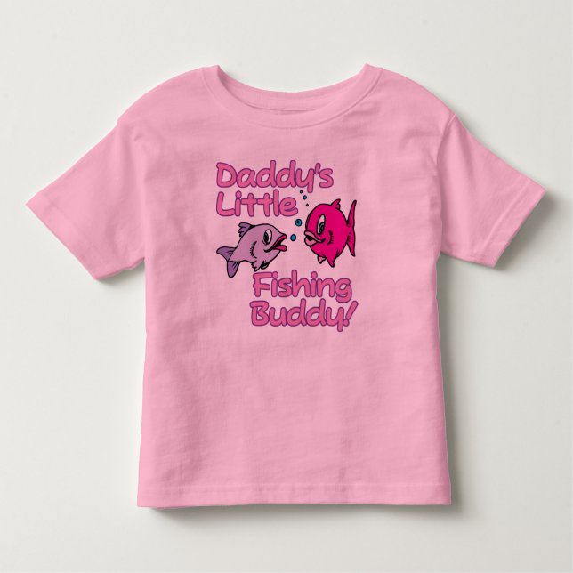 T-SHIRT POUR LES TOUS PETITS LE PETIT BUDDY DE PÊCHE ! (Devant)