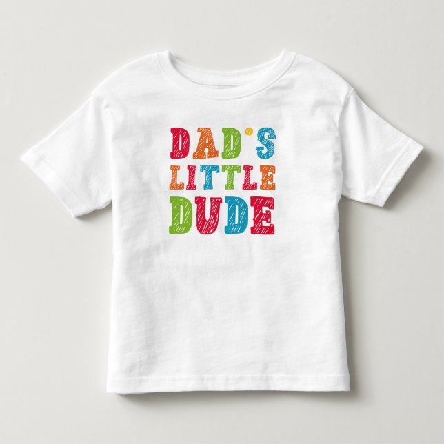 T-shirt Pour Les Tous Petits Le Petit Mec de Papa (Devant)