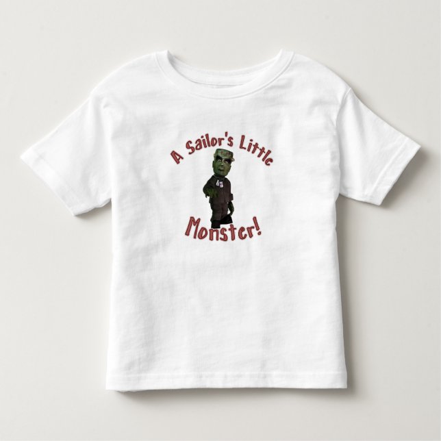 T-shirt Pour Les Tous Petits Le petit monstre d'un marin (Devant)