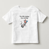 Le petit singe aime jouer au golf