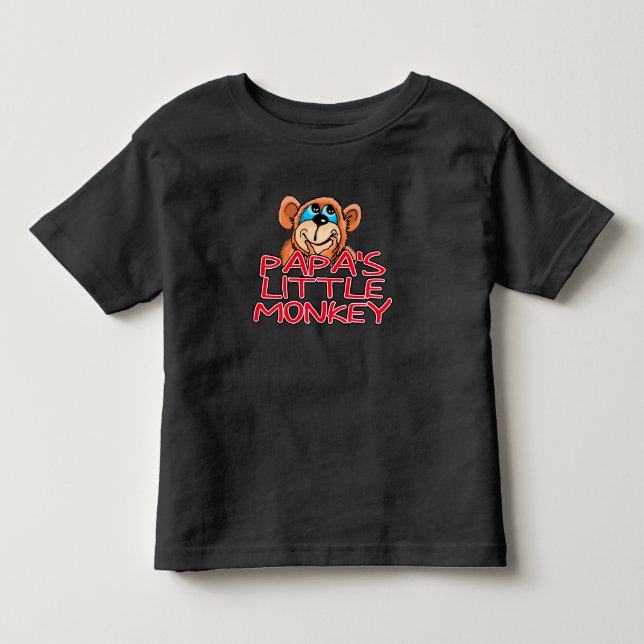 T-shirt Pour Les Tous Petits Le petit singe de Papa (Devant)