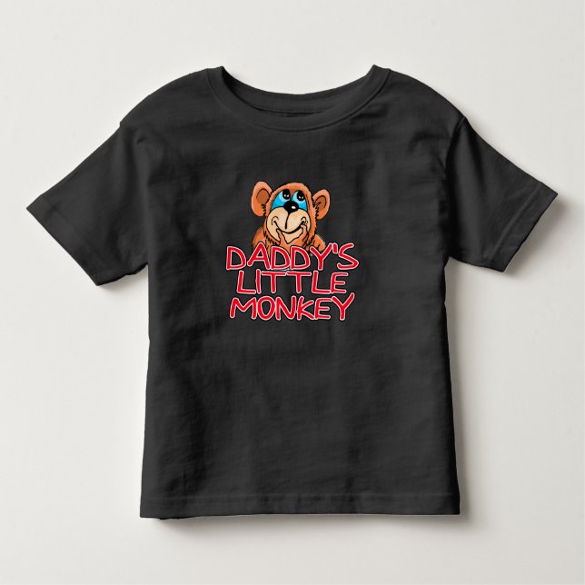 T-shirt Pour Les Tous Petits Le petit singe de papa (Devant)