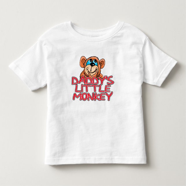 T-shirt Pour Les Tous Petits Le petit singe de papa (Devant)
