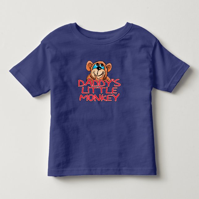 T-shirt Pour Les Tous Petits Le petit singe de papa (Devant)