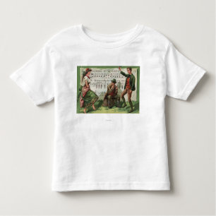 T-shirt Pour Les Tous Petits Le port de la Sheetmusic verte